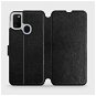 Phone Cover Flip case for Samsung Galaxy M21 in Black&Gray with grey interior - Kryt na mobil