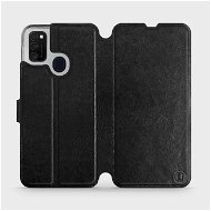 Flip case for Samsung Galaxy M21 in Black&Gray with grey interior - Phone Cover