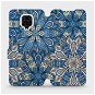 Flip case for Xiaomi Redmi Note 9 Pro - V108P Blue mandala flowers - Phone Cover