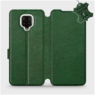 Flip puzdro na mobil Xiaomi Redmi Note 9 Pro – Zelené – kožené – Green Leather - Kryt na mobil