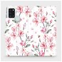 Flip case for Samsung Galaxy A21S - M124S Pink flowers - Phone Cover
