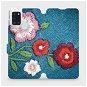Flipové puzdro na mobil Samsung Galaxy A21S – MD05P Džínsové kvety - Kryt na mobil