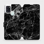 Flip case for Samsung Galaxy A21S - V056P Black Marble - Phone Cover