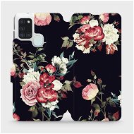 Flip case for Samsung Galaxy A21S - VD11P Rose on black - Phone Cover