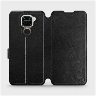 Flip case for Xiaomi Redmi Note 9 in Black&Gray with grey interior - Phone Cover
