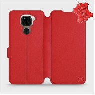 Flip case for Xiaomi Redmi Note 9 - Red - leather - Red Leather - Phone Cover