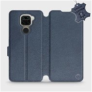Flip case for Xiaomi Redmi Note 9 - Blue - leather - Blue Leather - Phone Cover