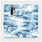 Phone Cover Flip case for Xiaomi Redmi 9 - M058S Light blue horizontal feathers - Kryt na mobil