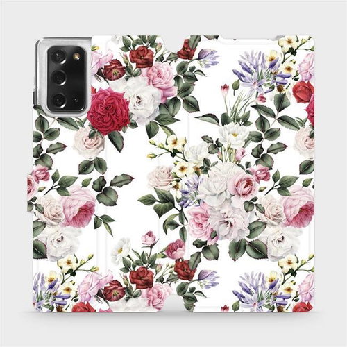 Flip case for Samsung Galaxy Note 20 - MD01S Rose on white - Phone Cover - Main image