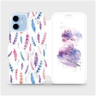Flip mobile case for Apple iPhone 12 mini - MR01S Girl made of feathers and feathers - Phone Cover