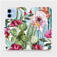 Flipové puzdro na mobil Apple iPhone 12 mini – MG09S Kaktusy a kvety - Kryt na mobil