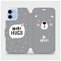 Flipové puzdro na mobil Apple iPhone 12 mini – MH06P Be brave – more hugs - Kryt na mobil