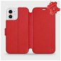 Flip mobile case Apple iPhone 12 - Red - leather - Red Leather - Phone Cover