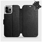 Flip Mobile Case Apple iPhone 12 Pro - Black - Leather - Black Leather - Phone Cover