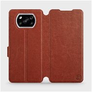 Flip case for Xiaomi POCO X3 NFC in Brown&Gray with grey interior - Phone Cover