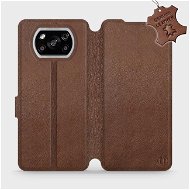 Flip case for Xiaomi POCO X3 NFC - Brown - Brown Leather - Phone Cover