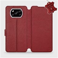 Flip case for Xiaomi POCO X3 NFC - Dark Red - Dark Red Leather - Phone Cover