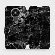 Flip mobile phone case Nokia 3.4 - V056P Black marble - Phone Cover
