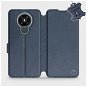 Kryt na mobil Flipové puzdro na mobil Nokia 3.4 – Modré – kožené – Blue Leather - Kryt na mobil