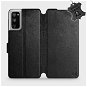Flipové puzdro na mobil Samsung Galaxy S20 FE – Čierne – kožené – Black Leather - Kryt na mobil