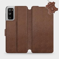 Flip case for Samsung Galaxy S20 FE - Brown - Leather - Brown Leather - Phone Cover