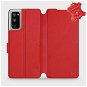 Flipové puzdro na mobil Samsung Galaxy S20 FE – Červené – kožené – Red Leather - Kryt na mobil