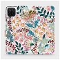 Flip case for Samsung Galaxy A12 - MX04S Intricate flowers and leaves - Phone Cover