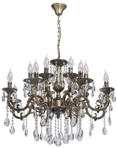 MW-LIGHT - Crystal Chandelier on Chain TOSCANA 16xE14/40W/230V - Chandelier - Main image
