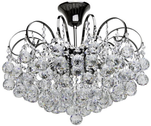 MW-LIGHT - Crystal Chandelier on Rod CRYSTAL 6xE14/60W/230V - Chandelier - Main image