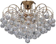 MW-LIGHT - Křišťálový lustr na tyči CRYSTAL 6xE14/60W/230V - Lustr