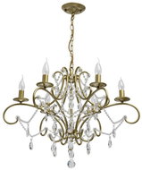MW-LIGHT - Crystal Chandelier on Chain ADELE 6xE14/40W/230V - Chandelier