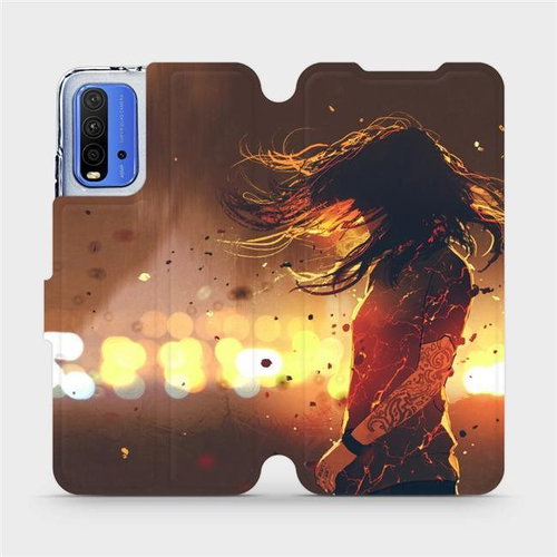 Flipové pouzdro na mobil Xiaomi Redmi 9T - MA02S Tetovaná dívka - Phone Cover - Main image