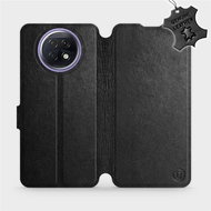 Flip case for Xiaomi Redmi Note 9T 5G - Black - Black Leather - Phone Cover