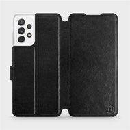 Flip case for Samsung Galaxy A72 in Black&Gray with grey interior - Phone Cover