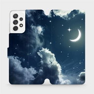 Flip case for Samsung Galaxy A72 - V145P Night sky with moon - Phone Cover