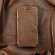 Leather flip case Samsung Galaxy A72 - Brown - Brown Leather - Phone Cover