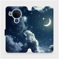 Phone Cover Flip mobile phone case Nokia 5.4 - V145P Night sky with moon - Kryt na mobil