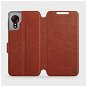 Phone Cover Flip case for Samsung Galaxy Xcover 5 in Brown&Gray with grey interior - Kryt na mobil
