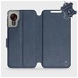 Phone Cover Leather flip case Samsung Galaxy Xcover 5 - Blue - Blue Leather - Kryt na mobil