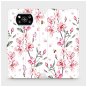 Phone Cover Flip mobile phone case Xiaomi Poco X3 Pro - M124S Pink flowers - Kryt na mobil