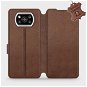 Leather flip case for Xiaomi Poco X3 Pro - Brown Leather - Phone Cover
