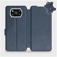 Leather flip case for Xiaomi Poco X3 Pro - Blue - Blue Leather - Phone Cover