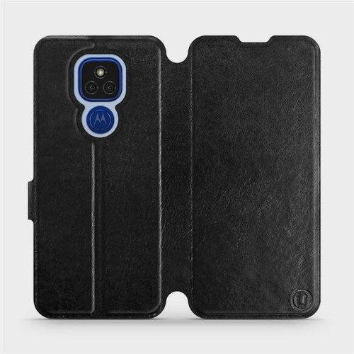 Flip case for Motorola Moto E7 Plus in Black&Gray with grey interior - Phone Cover - Main image