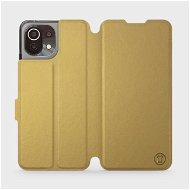Flip case for Xiaomi Mi 11 Lite LTE (4G) / Xiaomi Mi 11 Lite 5G in Gold&Gray with - Phone Cover