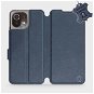 Phone Cover Leather flip case for Xiaomi Mi 11 Lite LTE / 5G - Blue - Blue Leather - Kryt na mobil