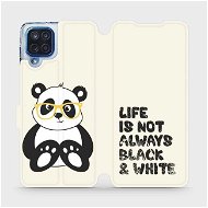 Flipové puzdro na mobil Samsung Galaxy M12 – M041S Panda – life is not always black and white - Kryt na mobil