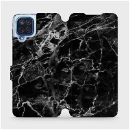 Flip case for Samsung Galaxy M12 - V056P Black marble - Phone Cover