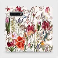 Phone Cover Flip case for Samsung Galaxy S10 - MP01S Blossoming meadow - Kryt na mobil
