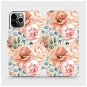 Flip puzdro na mobil Apple iPhone 12 Pro – MP02S Pastelové kvety - Kryt na mobil