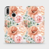 Flip mobile phone case Huawei Y7 2019 - MP02S Pastel flowers - Phone Cover